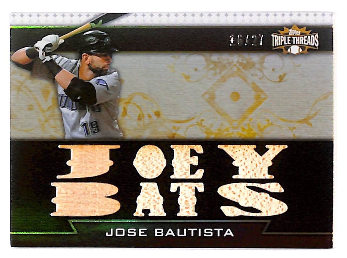 2011 Jose Bautista Topps Triple Threads Joey Bats Relic - TTR-24 #16/27