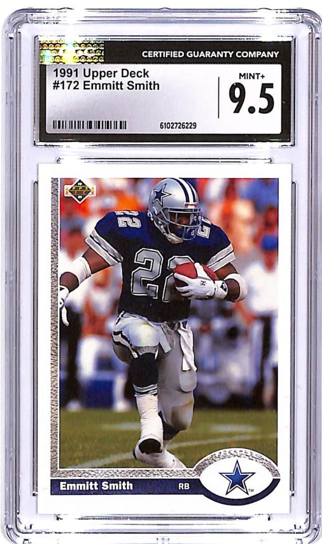 1991 Upper Deck Emmitt Smith #172 CGC 9.5 Cowboys