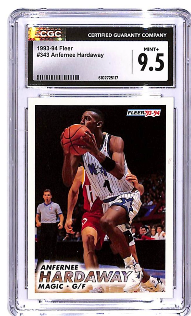 1993-94 Fleer Anfernee Hardaway Rookie RC #343 CGC 9.5 Magic