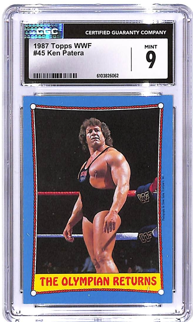 1987 Topps WWF Ken Patera #45 CGC 9