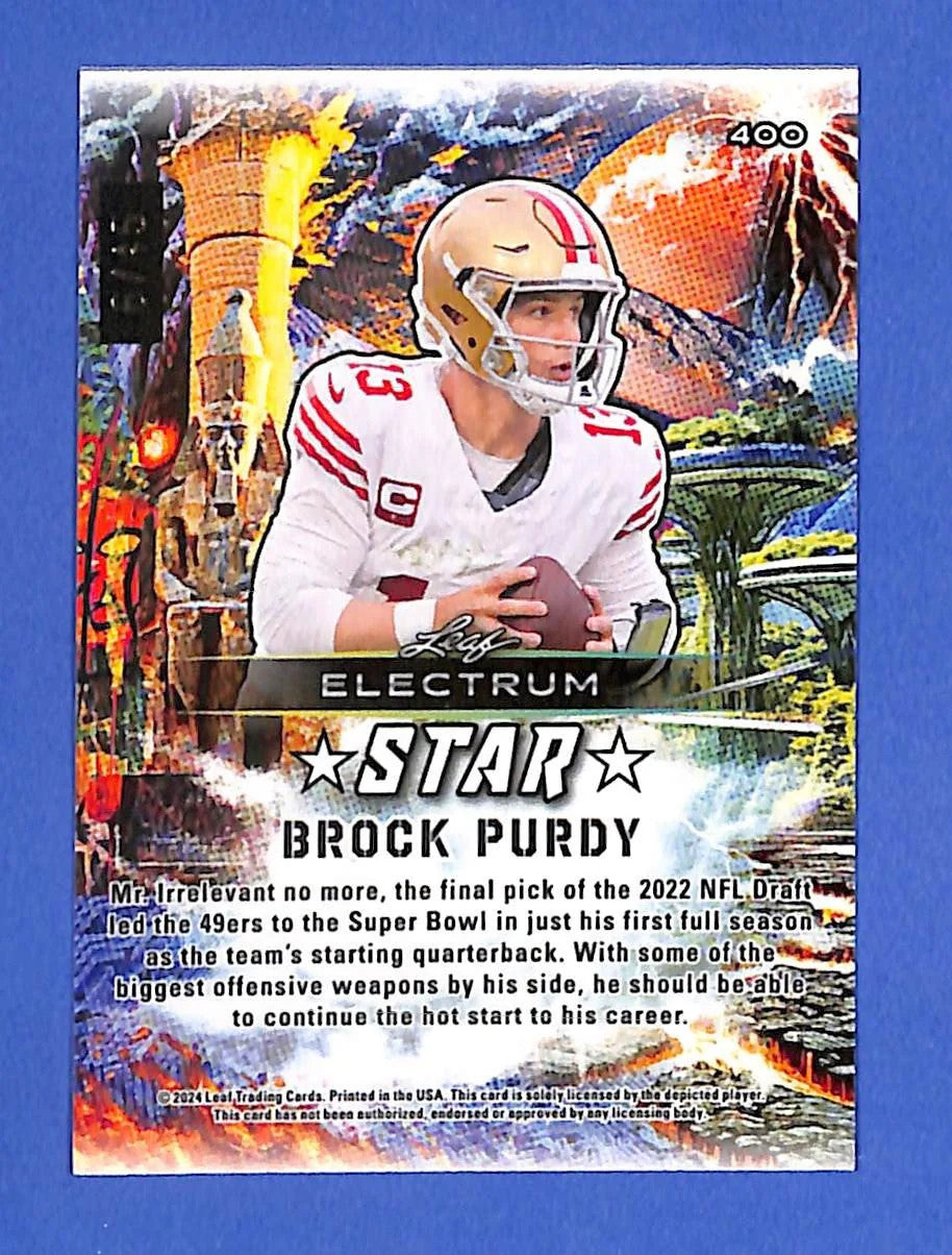 2024 Leaf Electrum - Stars Brock Purdy #400 Bronze Sparkle #6/45