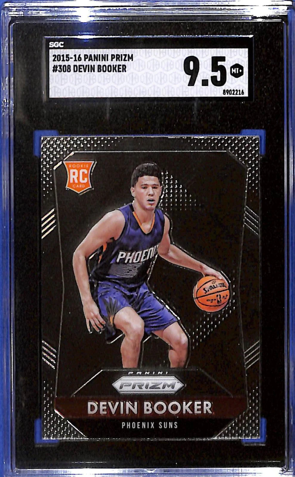 2015-16 Devin Booker Panini Prizm Rookie Silver Prizm #308 (RC) SGC 9.5