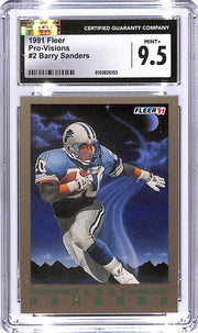 1991 Fleer Barry Sanders Pro Visions #2 CGC 9.5 Lions