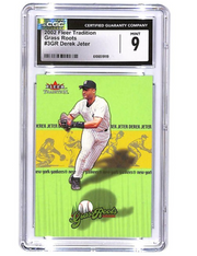 2002 Fleer Tradition Derek Jeter Gras Roots #3GR CGC 9 Yankees