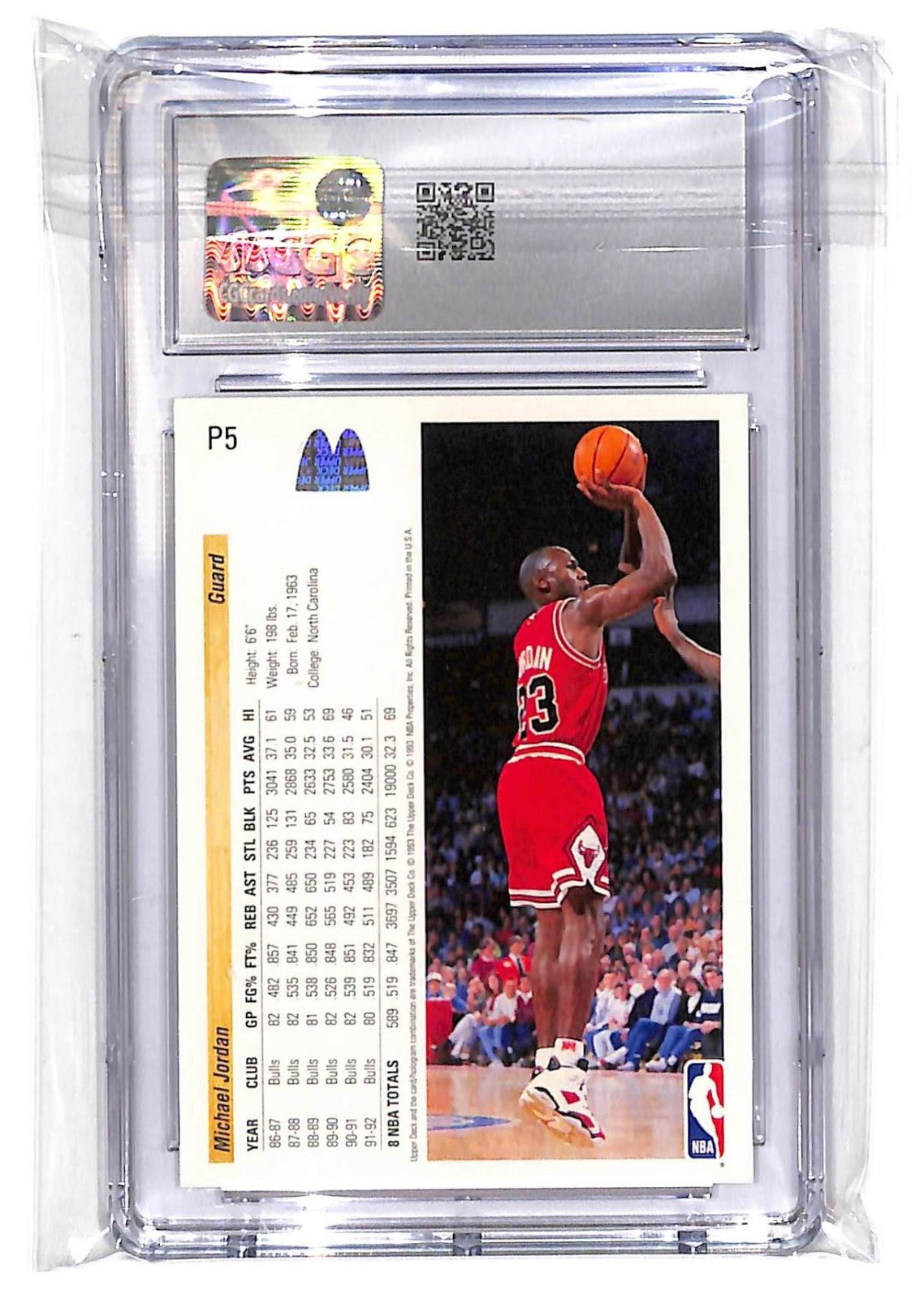 1992-93 Michael JordanUpper Deck McDonald's - #P5 CGC Mint 9