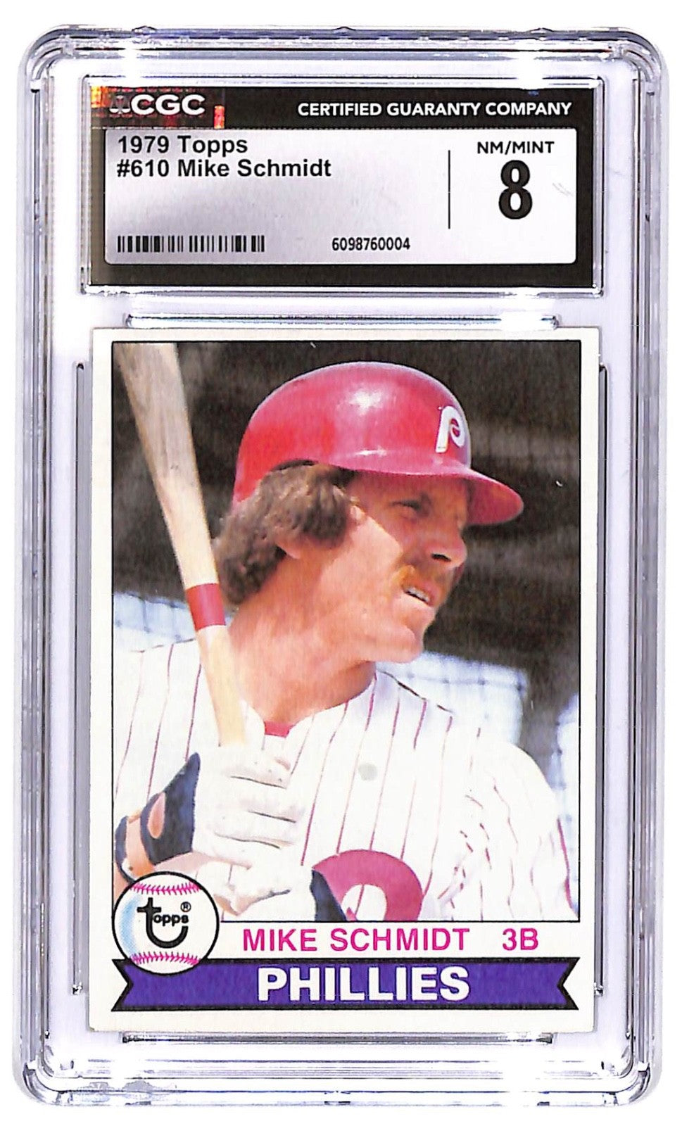 1979 Mike Schmidt Topps #610 CGC Near Mint 8