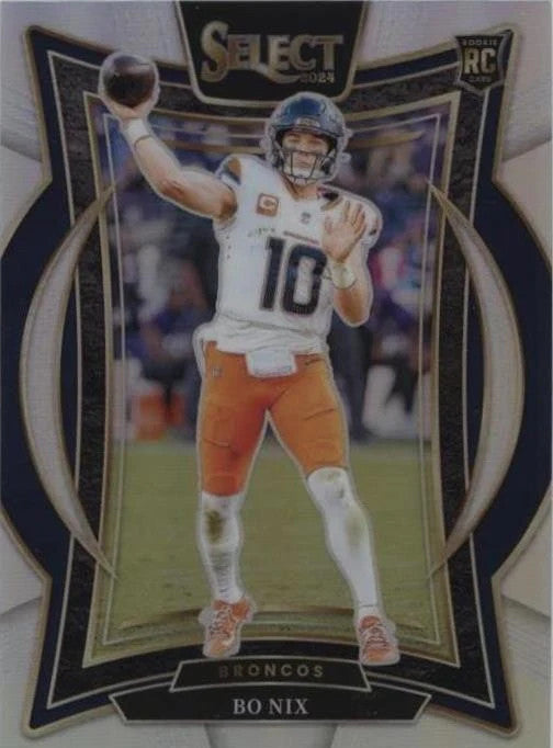 2024 Panini Select - Concourse Bo Nix #30 Silver Prizm (RC) CGC 10