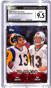 2000 Topps Combos Kurt Warner Dan Marino 40 TD Combos TC40 CGC 9.5
