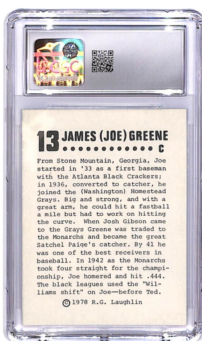 1978 Laughlin Long Ago Black Stars CGC 8.5 Joe Greene #13