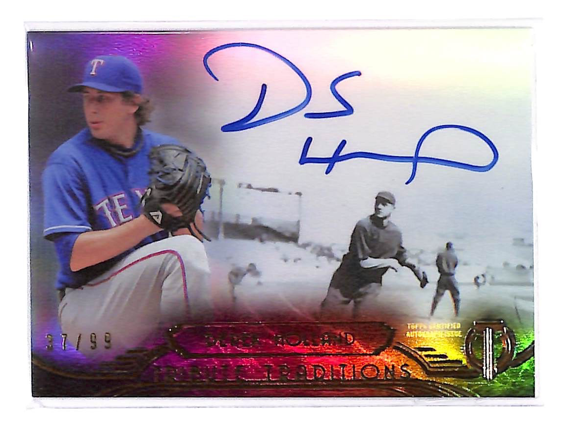 2014 Derek Holland Topps Tribute Traditions Autographs - TT-DH #37/99