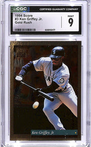 1994 Score Ken Griffey Jr Gold Rush #3 CGC 9 Mariners
