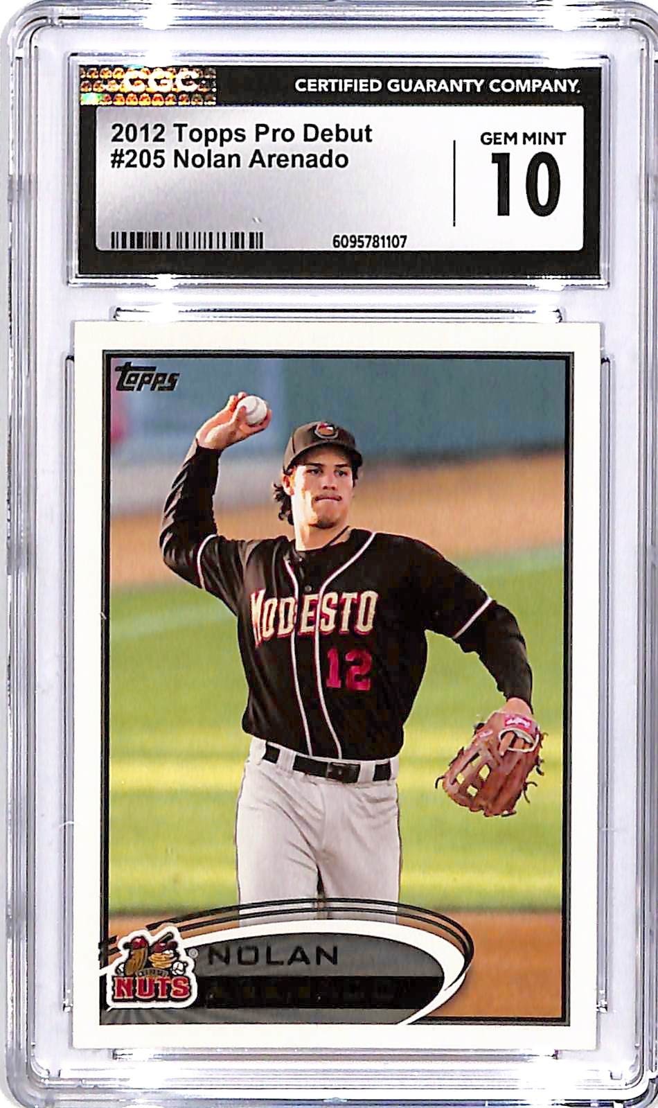 2012 Topps Pro Debut - Nolan Arenado #205 (RC) CGC 10