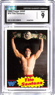 1985 Topps WWF - Tito Santana #14 CGC 9