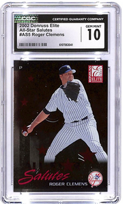 2002 Donruss Elite Roger Clemens All Star Salutes /1998 CGC 10 AS5 Yankees