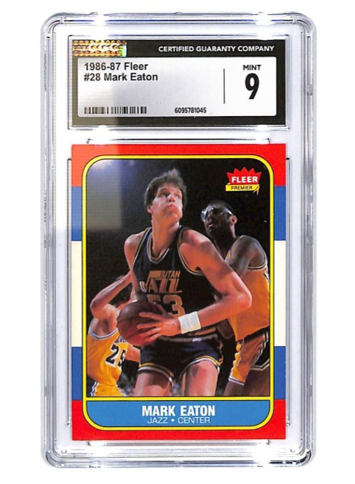 1986-87 Mark Eaton Fleer -#28 CGC Mint 9