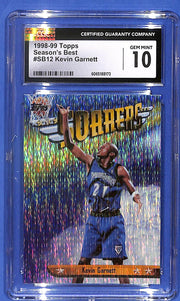 1998-99 Topps - Season's Best Soarers Kevin Garnett #SB12 CGC Gem Mint #10