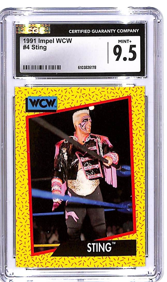 1991 Impel WCW Sting #4 CGC 9.5