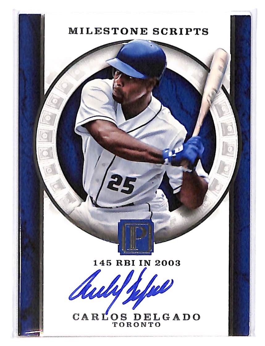 2016 Carlos Delgado Panini Milestones Scripts - MS-CD #5/25