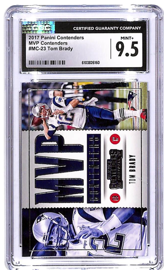 2017 Contenders Tom Brady MVP Contenders #23 CGC 9.5 Patriots