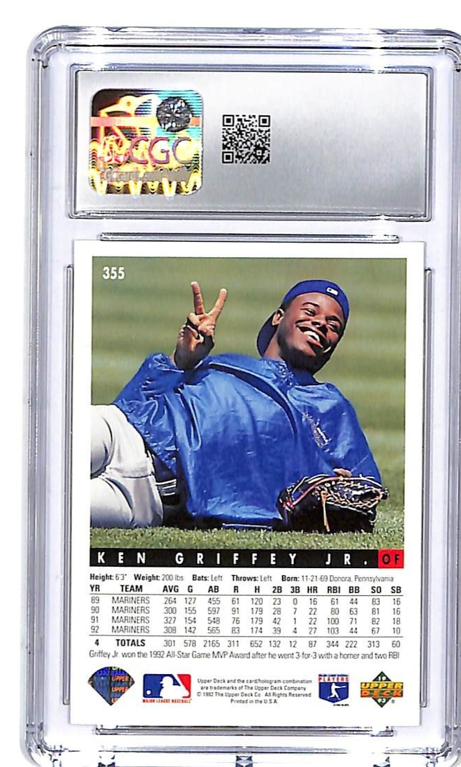 1993 Upper Deck Ken Griffey Jr #355 CGC 10 Seattle Mariners