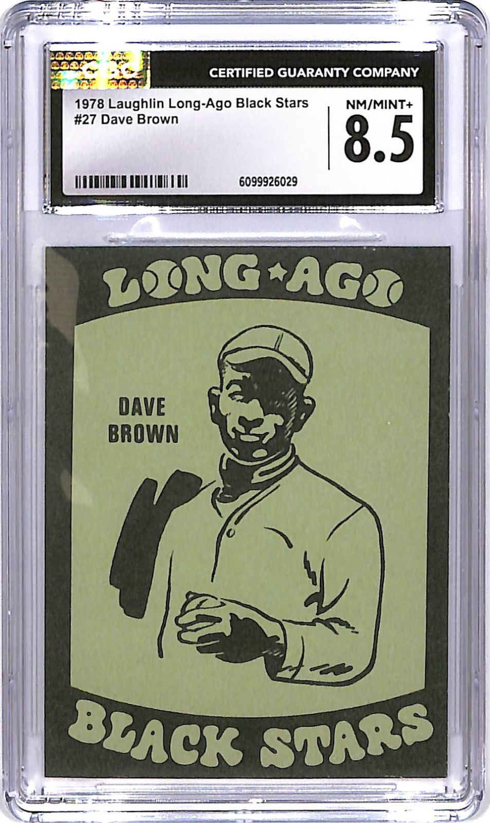 1978 Laughlin Long Ago Black Stars CGC 8.5 Dave Brown #27