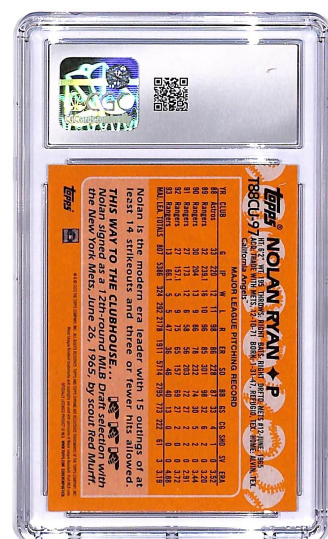 2023 Topps Update Nolan Ryan Silver Pack CGC 9.5 T88CU-97 Angels