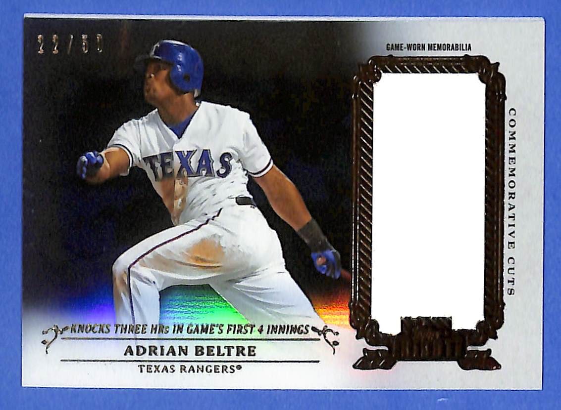2013 Adrian Beltre Topps Tribute Commemorative Cuts CC-AB #22/50
