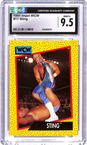 1991 Impel WCW Sting #11 CGC 9.5