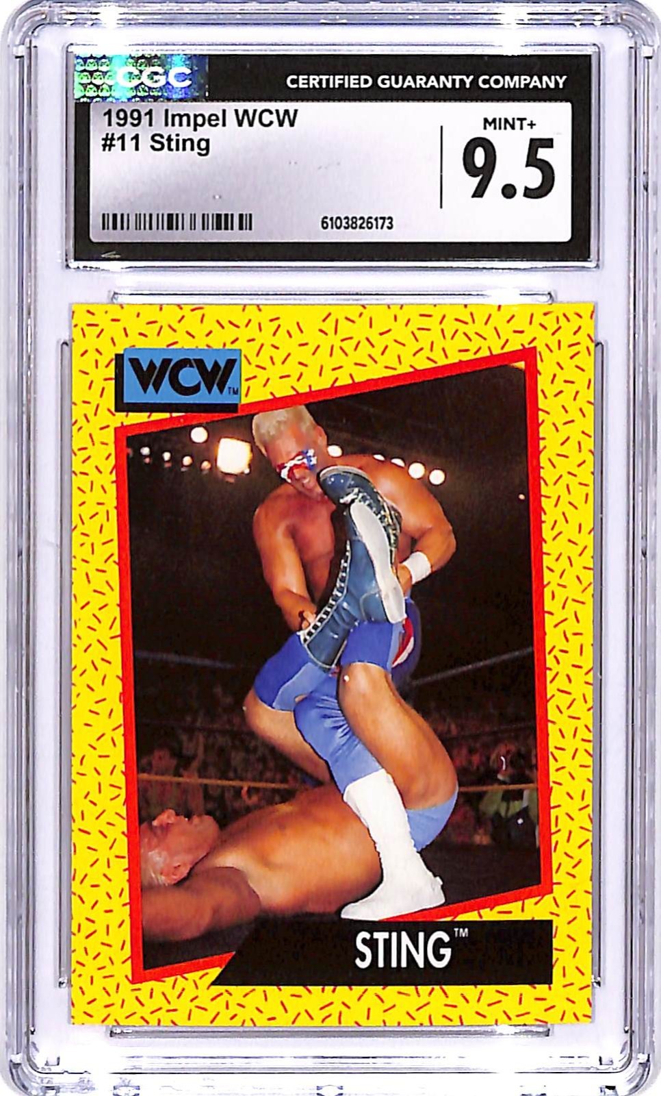1991 Impel WCW Sting #11 CGC 9.5