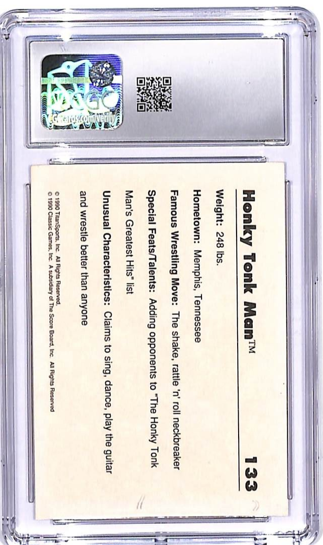 1990 Classic WWF Honky Tonk Man #133 CGC 9