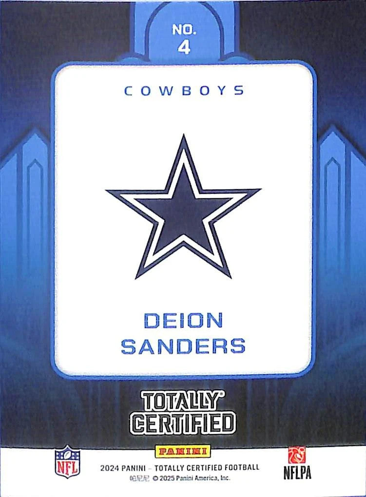 2024 Totally Certified Deion Sanders Metropolis #4 Dallas Cowboys