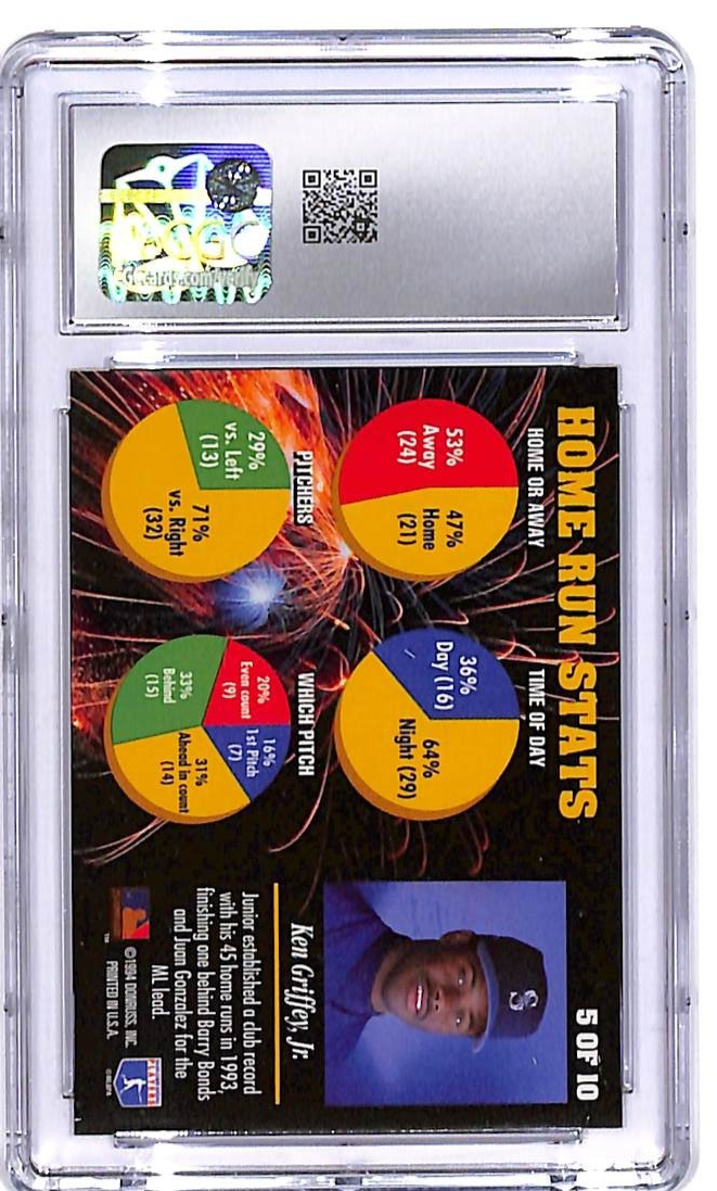1994 Leaf Ken Griffey Jr Power Brokers #5 CGC 9 Mariners
