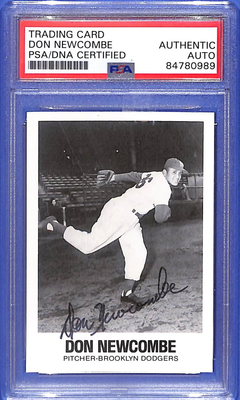 1977-84 TCMA Renata Galasso Series 1 Signed Don Newcombe #17 PSA/DNA Certified