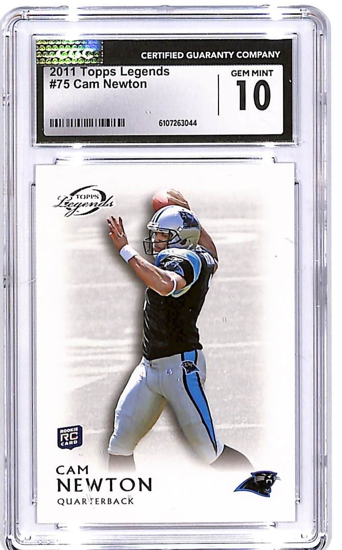 2011 Topps Legends Cam Newton Rookie RC #75 CGC 10 Panthers