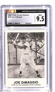 1984 TCMA Renata Galasso Joe DIMaggio #235 CGC 9.5 Yankees