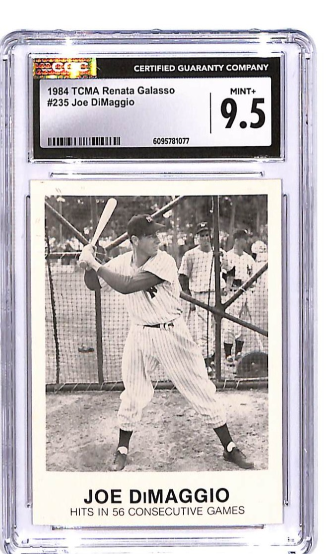 1984 TCMA Renata Galasso Joe DIMaggio #235 CGC 9.5 Yankees