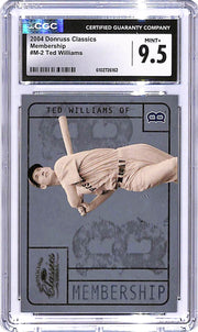 2004 Donruss Classics Ted Williams Membership Sample CGC 9.5 Red Sox