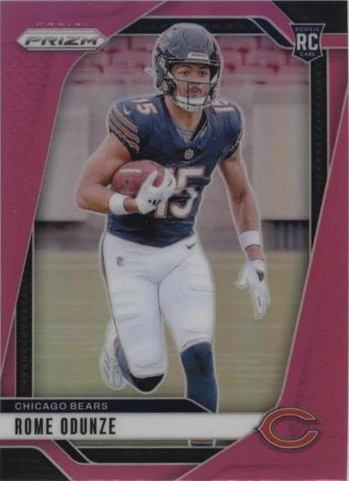 2024 Rome Odunze Panini Prizm - Rookies #385 Pink Prizm (RC) SGC 9 Chicago Bears