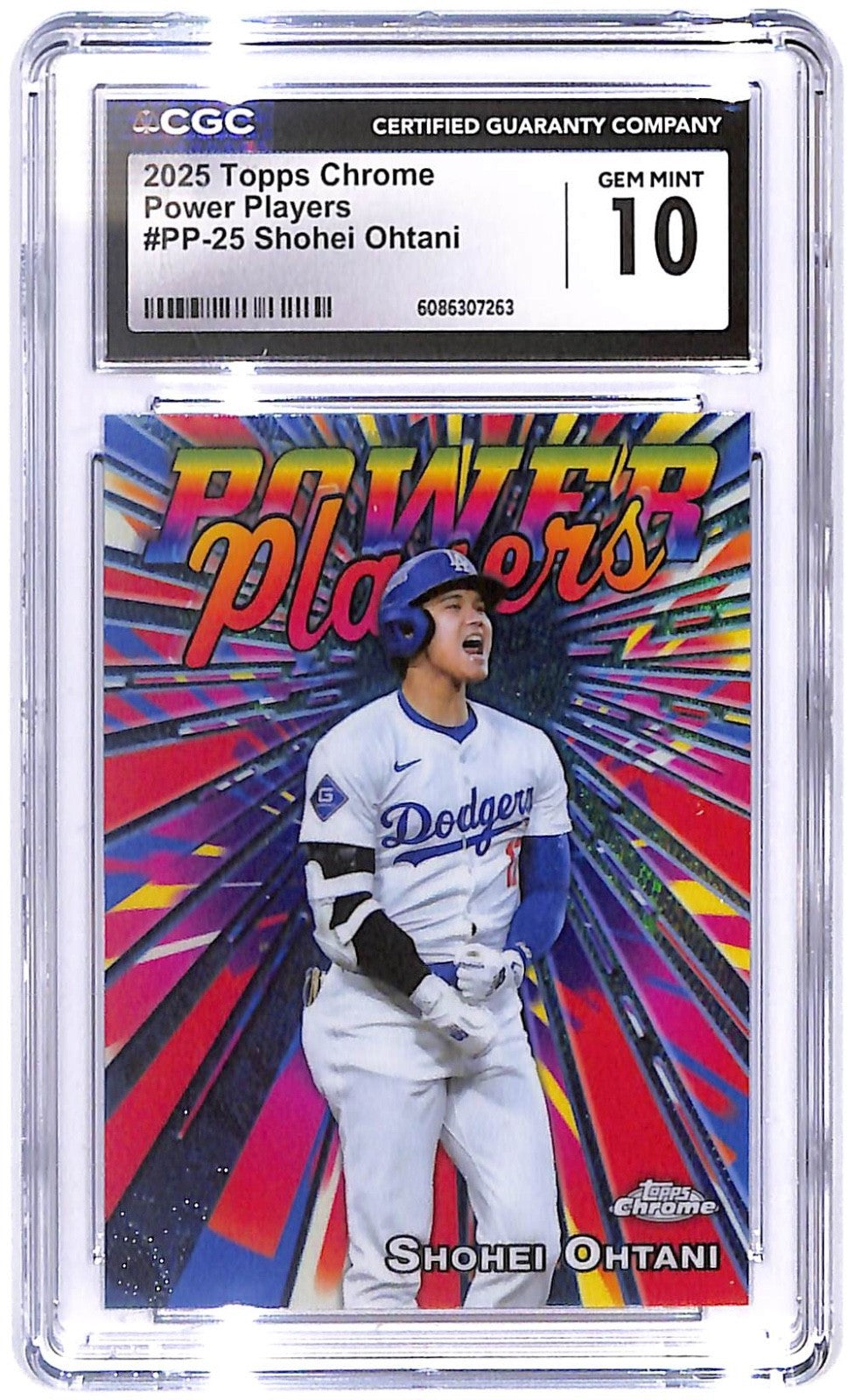 2025 Shohei Ohtani Topps Chrome - Power Players #PP-25 CGC Mint 10