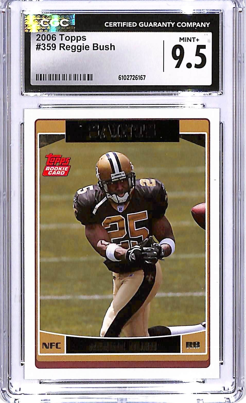 2006 Topps Reggie Bush Rookie RC #359 CGC 9.5 Saints
