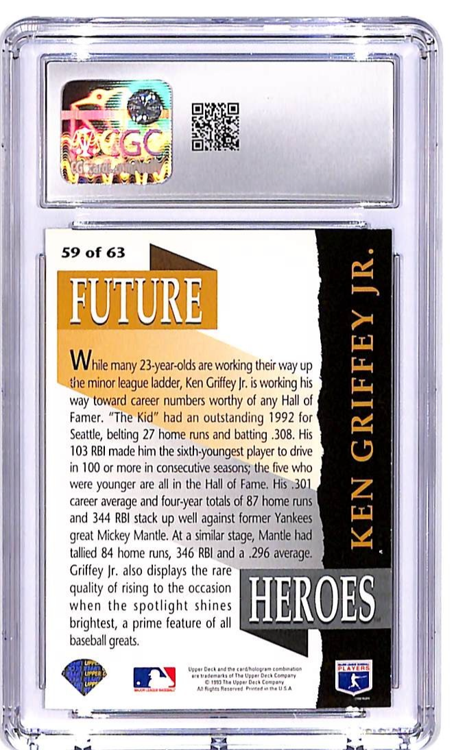 1993 Upper Deck Ken Griffey Jr Future Heroes #59 CGC 9.5 Mariners