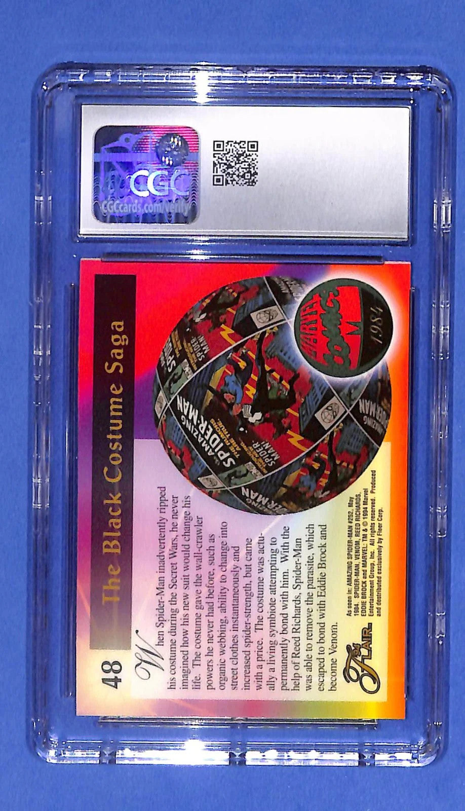 1994 Fleer Flair '94 Marvel Annual #48 The Black Costume CGC 10 Gem Mint