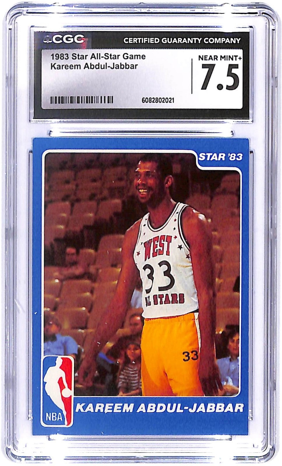 1983 Kareem Abdul-Jabbar Star NBA All-Star Game - Uncut Sheet Offer CGC 7.5