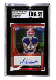 2022 Leaf Pro Set Metal Cade Klubnik Rookie Auto #6/10 Orange SGC 10/8.5 Auto