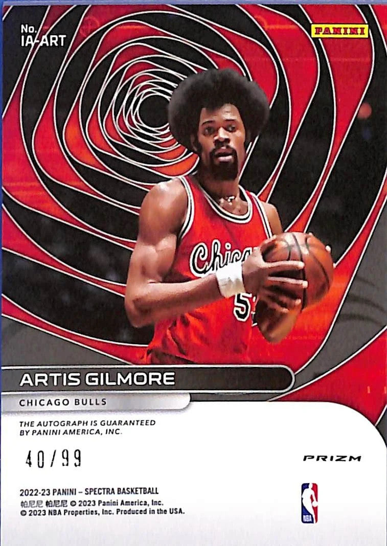 2022-23 Panini Spectra - Icons Autographs Artis Gilmore #IA-ART #40/99 (AU)