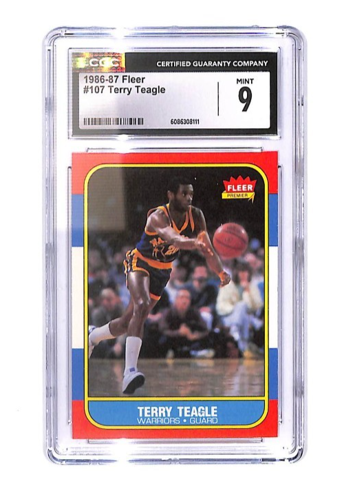 1986-87 Fleer - Terry Teagle #107 CGC 9 Golden State Warriors