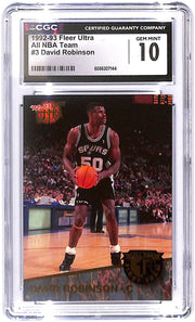 1992-93 David Robinson Fleer Ultra - All NBA Team #3 CGC Mint 10