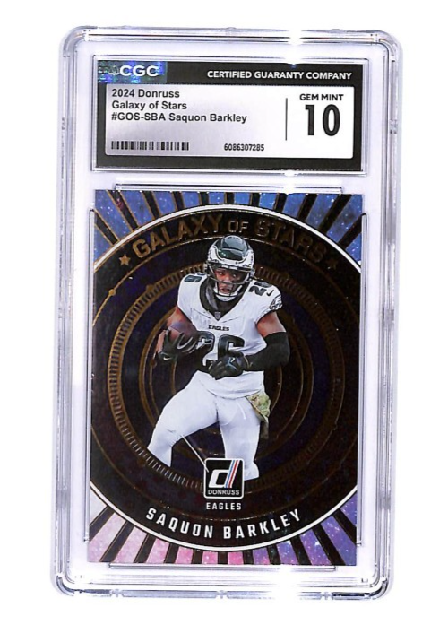 2024 Panini Donruss - Galaxy of Stars Saquon Barkley #GOS-SBA CGC 10 Gem Mint