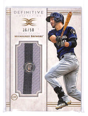2017 Ryan Braun Topps Definitive Collection Jumbo Relic - DJRC-RB #36/50