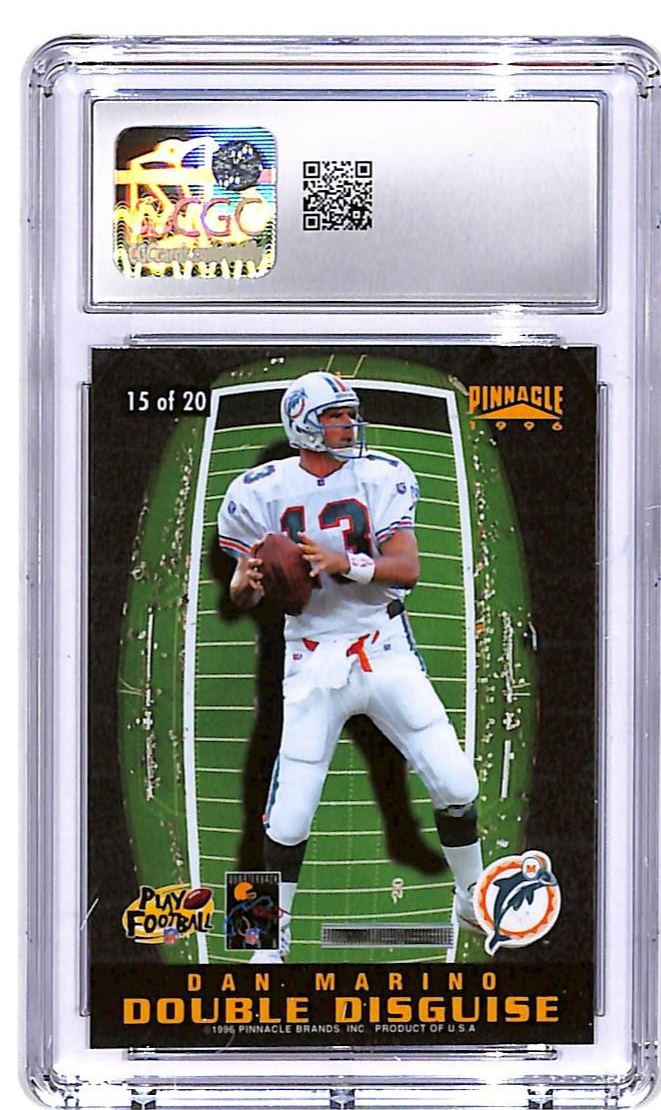 1996 Pinnacle Brett Favre Dan Marino Double Disguise #15 CGC 9.5 Packers Dolphin
